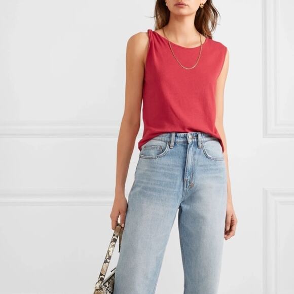 NWT Current / Elliot cherry red twist muscle tank XS - Picture 1 of 13